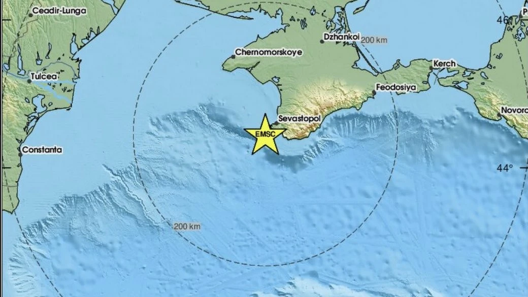 Землетрус у Чорному морі: біля окупованого Севастополя зафіксували підземний поштовх