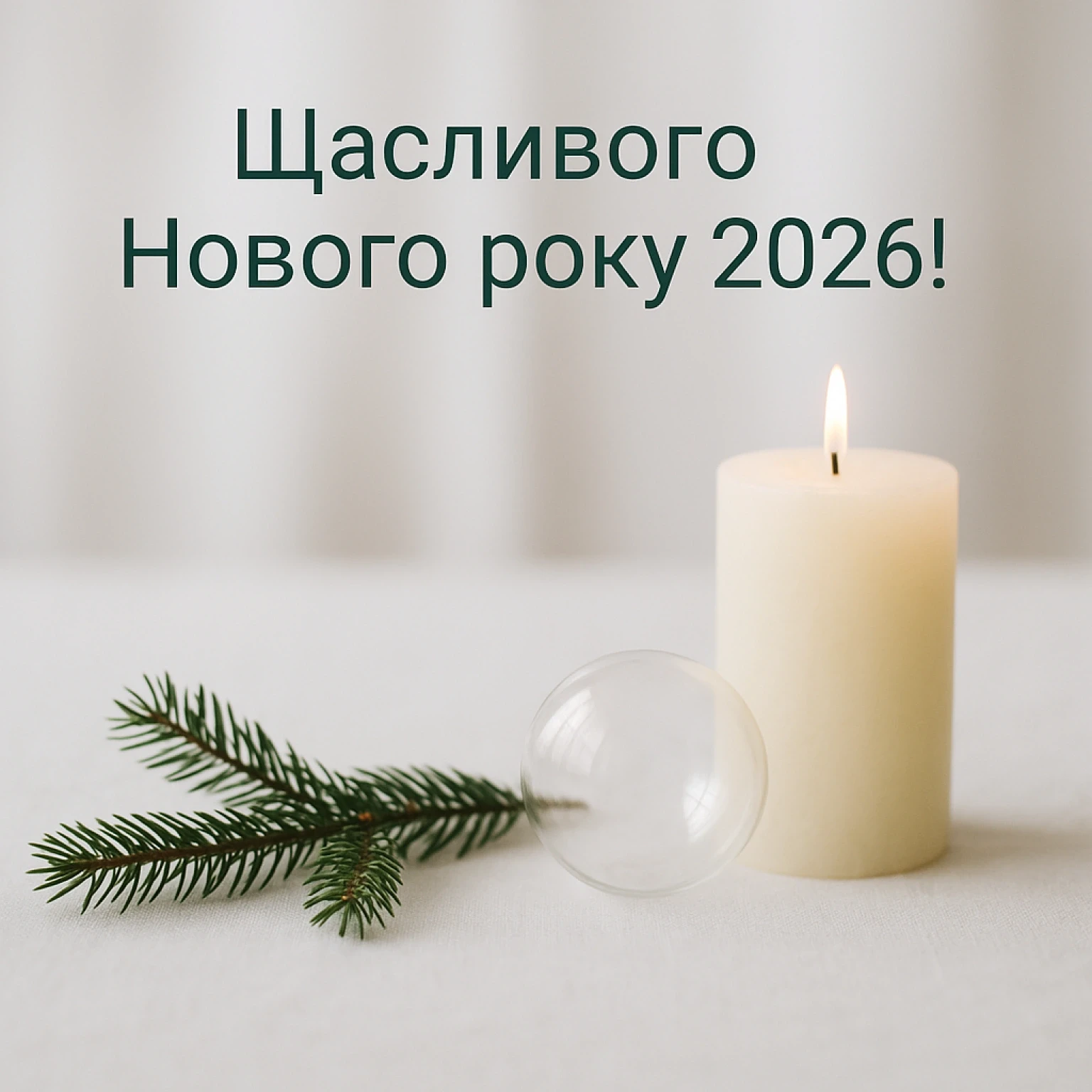 Привітання з прийдешнім новим роком 2026: коли попереду лише світлі думки Привітання з прийдешнім новим роком 2026: коли попереду лише світлі думки