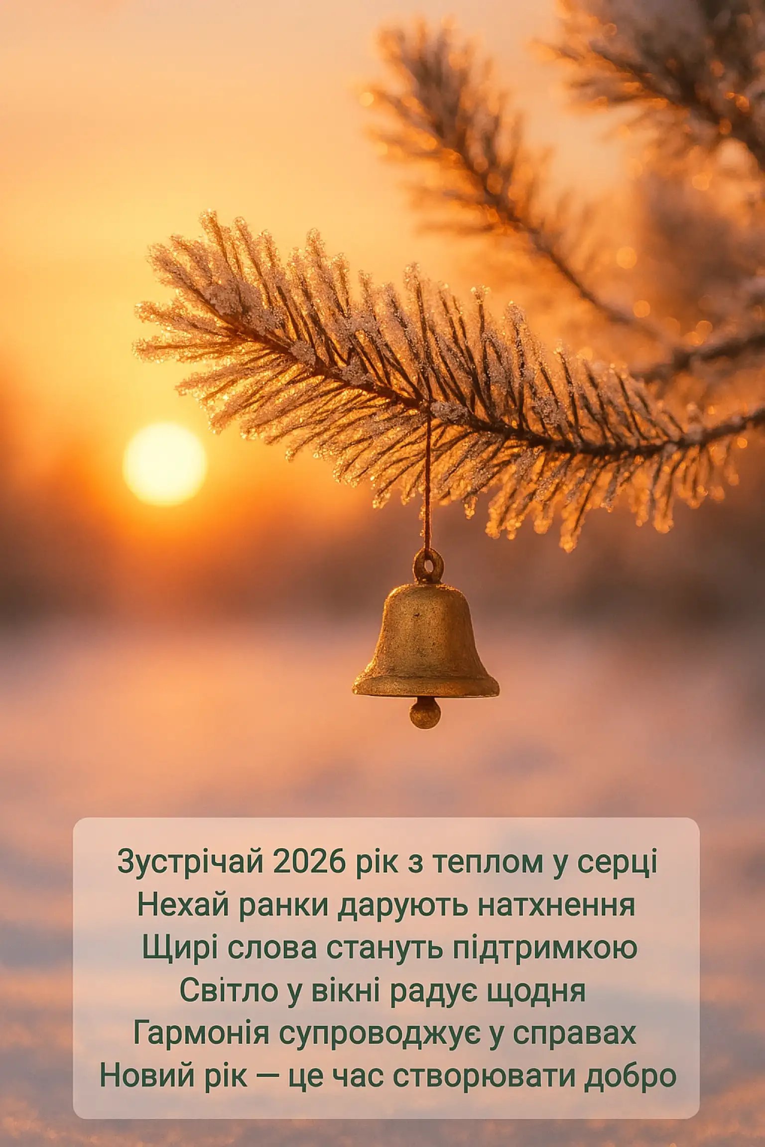 Привітання з прийдешнім новим роком 2026: коли попереду лише світлі думки Привітання з прийдешнім новим роком 2026: коли попереду лише світлі думки