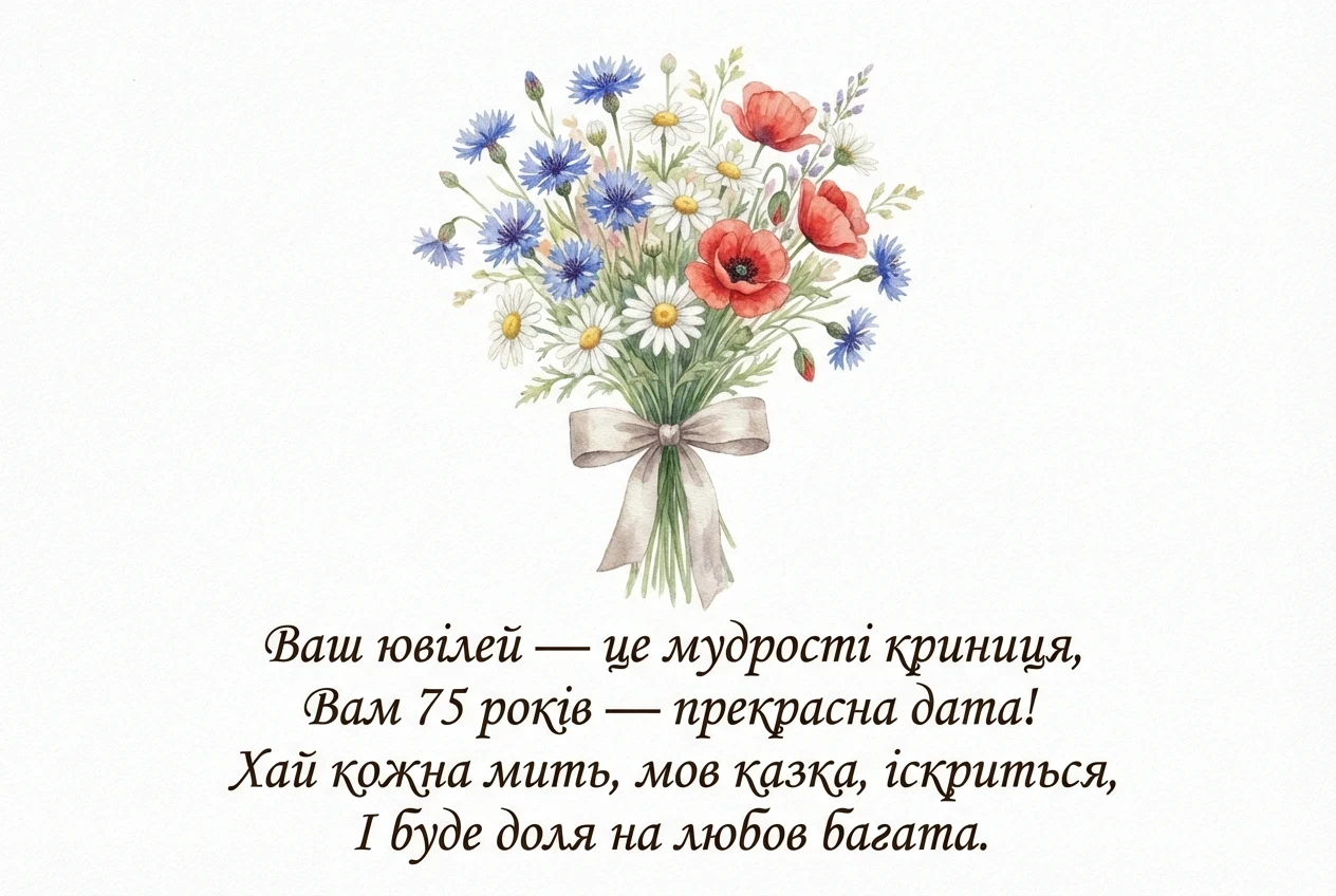 з ювілеєм -- 75 років жінці з ювілеєм -- 75 років жінці