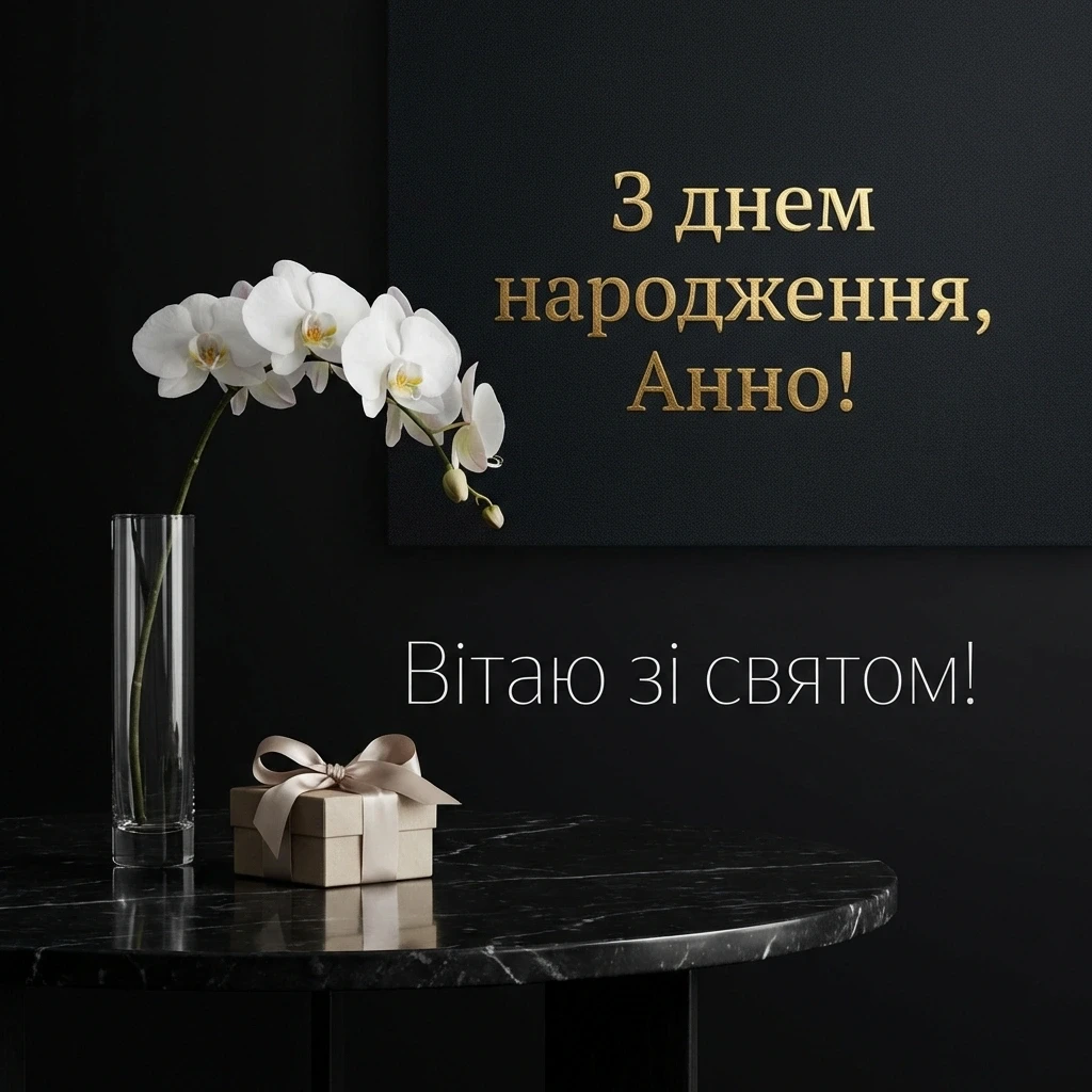з днем народження Анна картинки українською з днем народження Анна картинки українською