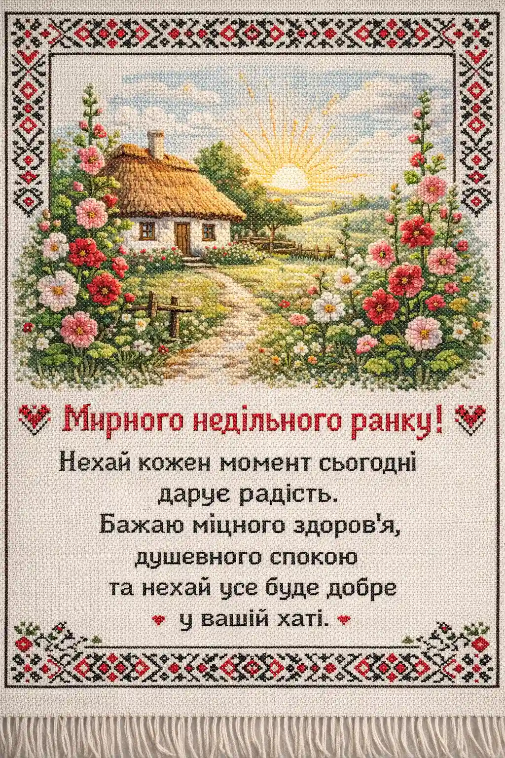 Доброго недільного ранку : найкращі картинки та душевні листівки для гарного настрою