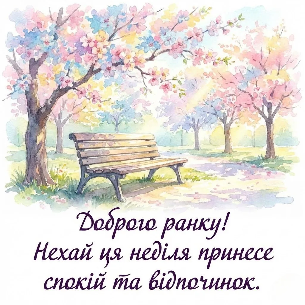Доброго недільного ранку : найкращі картинки та душевні листівки для гарного настрою