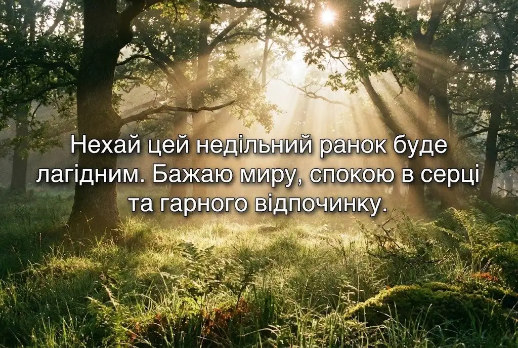 Доброго недільного ранку : найкращі картинки та душевні листівки для гарного настрою