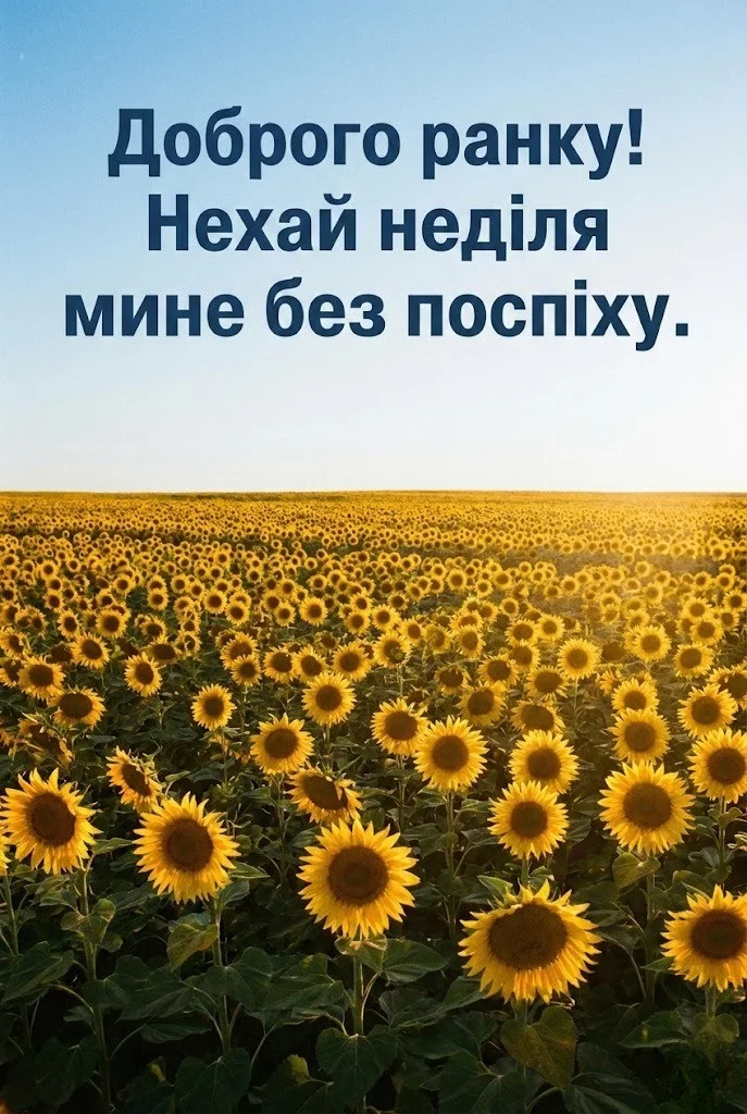Доброго недільного ранку : найкращі картинки та душевні листівки для гарного настрою