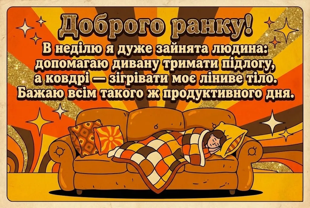 Доброго недільного ранку : найкращі картинки та душевні листівки для гарного настрою