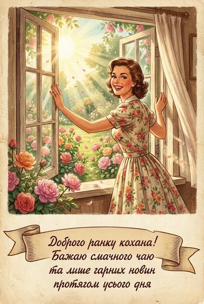 Доброго ранку, кохана: найтепліші побажання та красиві листівки для твоєї єдиної