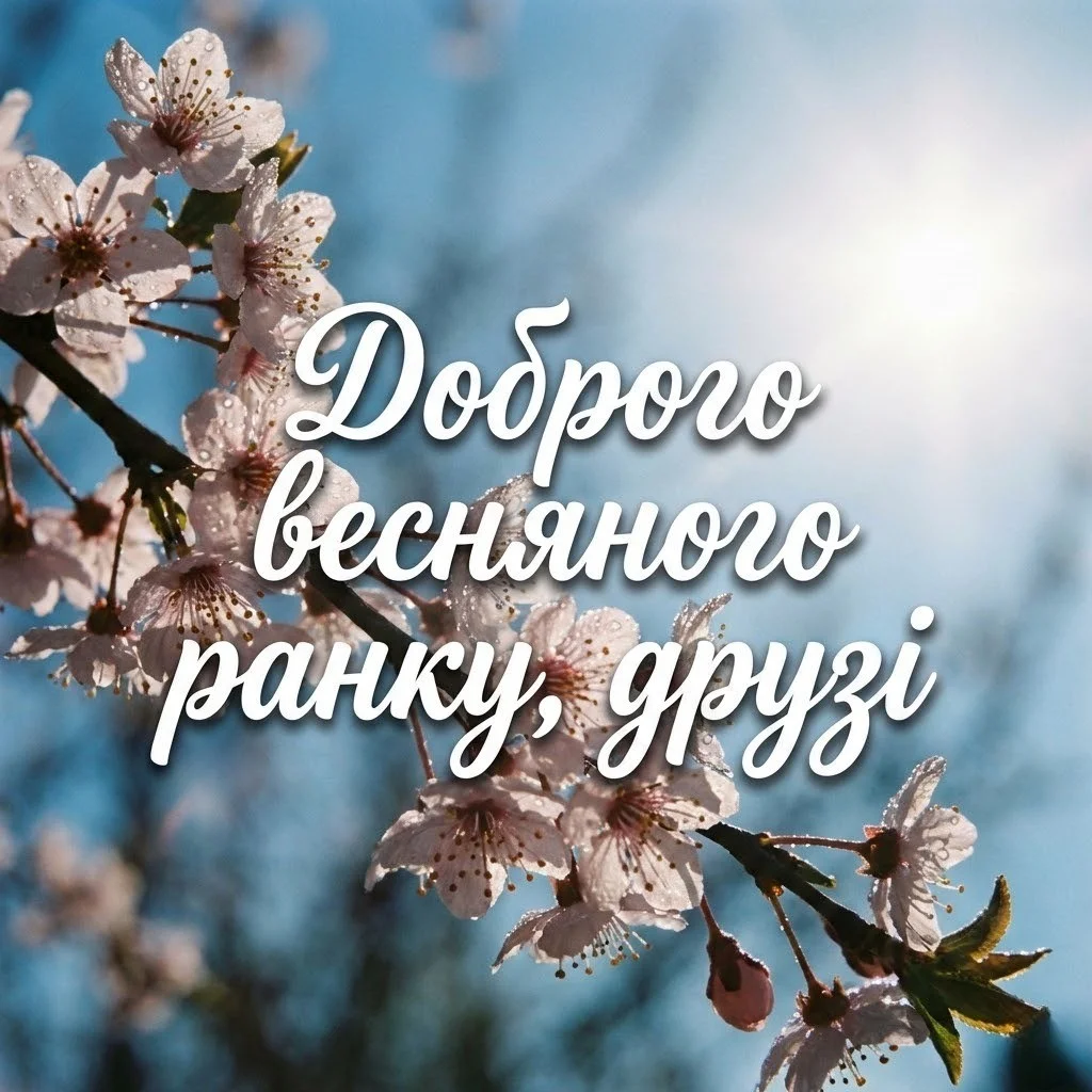 Україно, доброго весняного ранку: душевні побажання та красиві листівки для гарного настрою