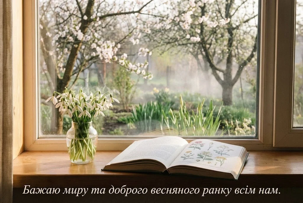 Україно, доброго весняного ранку: душевні побажання та красиві листівки для гарного настрою