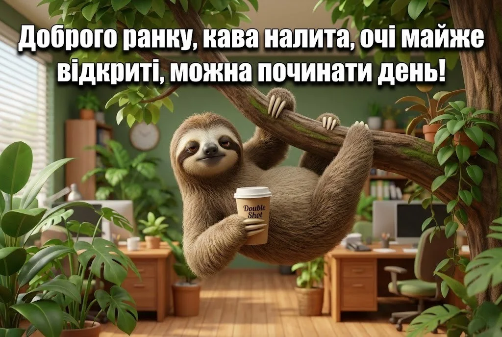 Доброго ранку та дещиця гумору для найкращого початку дня