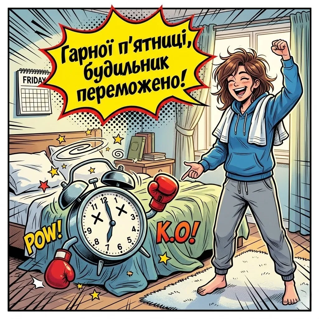 Гарної п’ятниці та доброго ранку: спортивні картинки з гумором для бадьорого настрою