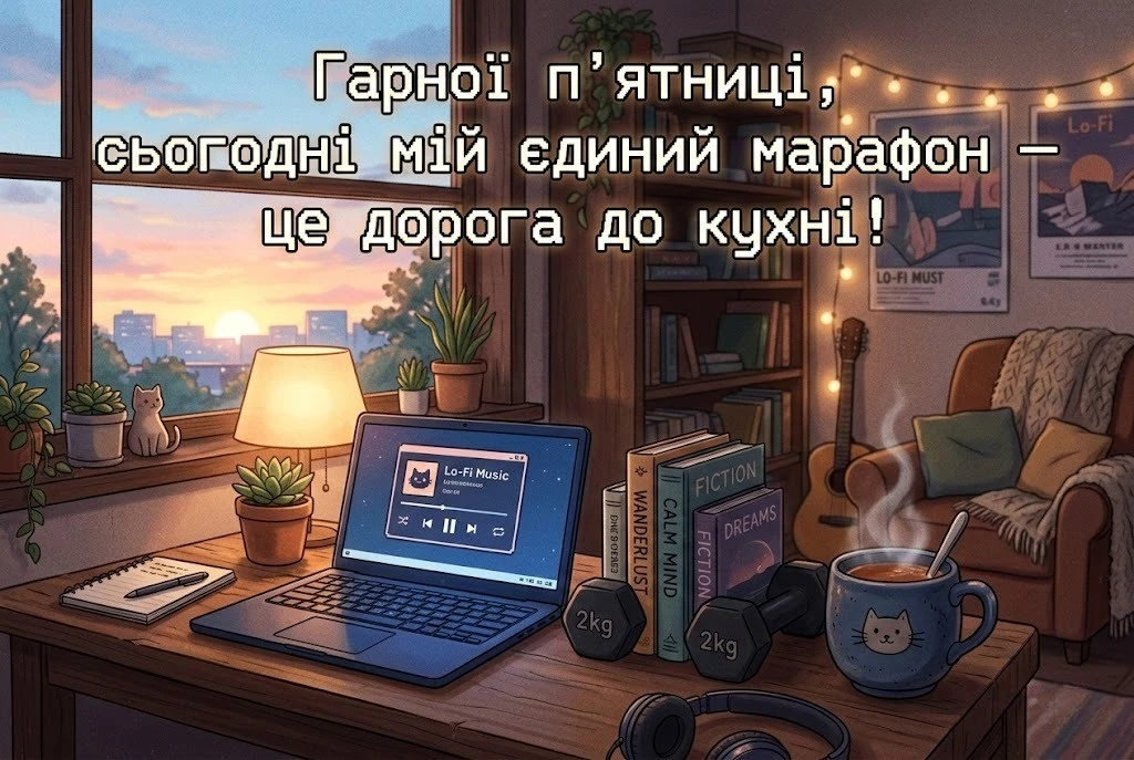 Гарної п’ятниці та доброго ранку: спортивні картинки з гумором для бадьорого настрою