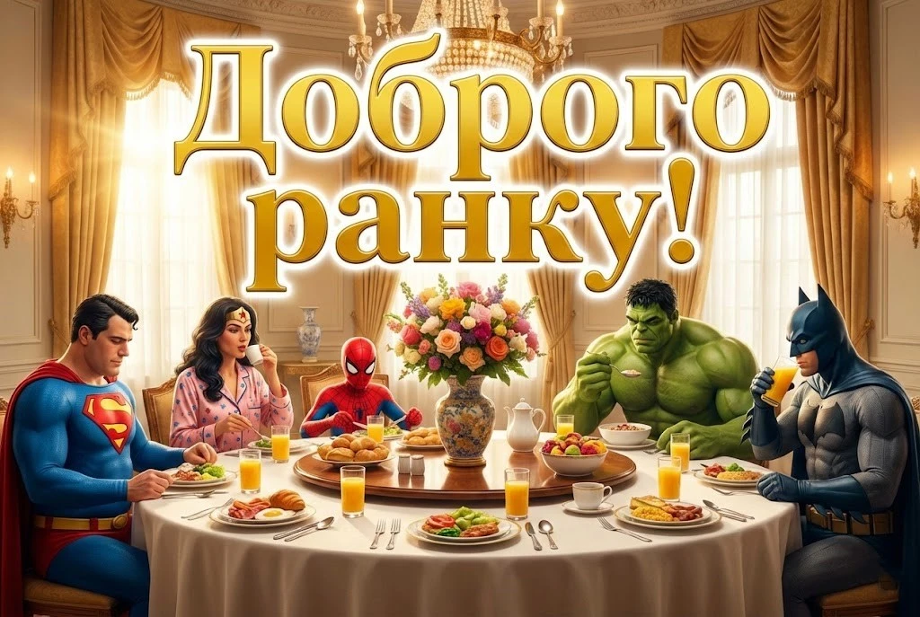 Доброго ранку: прикольні картинки з супергероями для бадьорого настрою