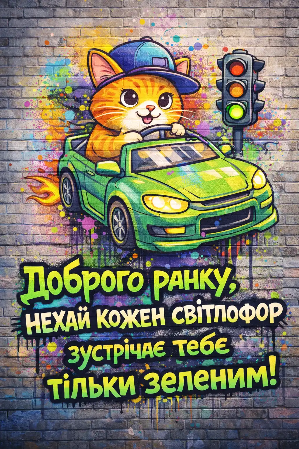Доброго ранку, котику: автомобільний гумор у кумедних листівках для гарного настрою