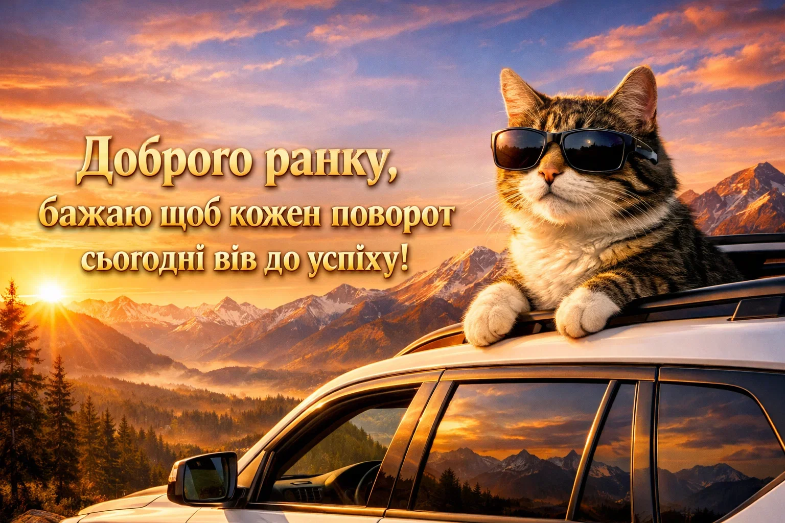 Доброго ранку, котику: автомобільний гумор у кумедних листівках для гарного настрою