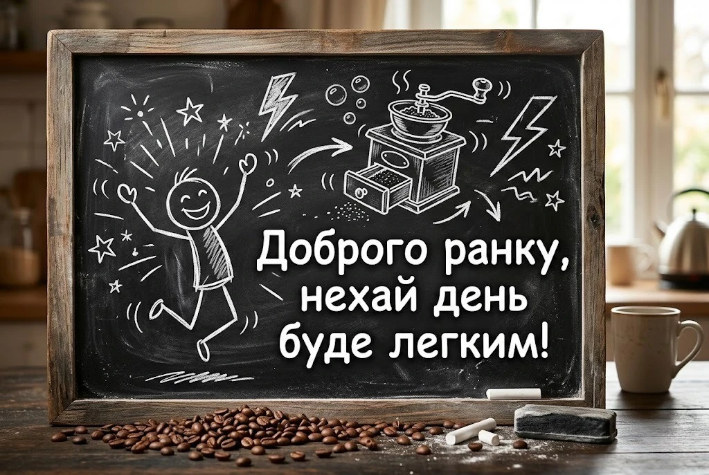 Доброго ранку : сучасний гумор та позитивні листівки для людей, які цінують щирість