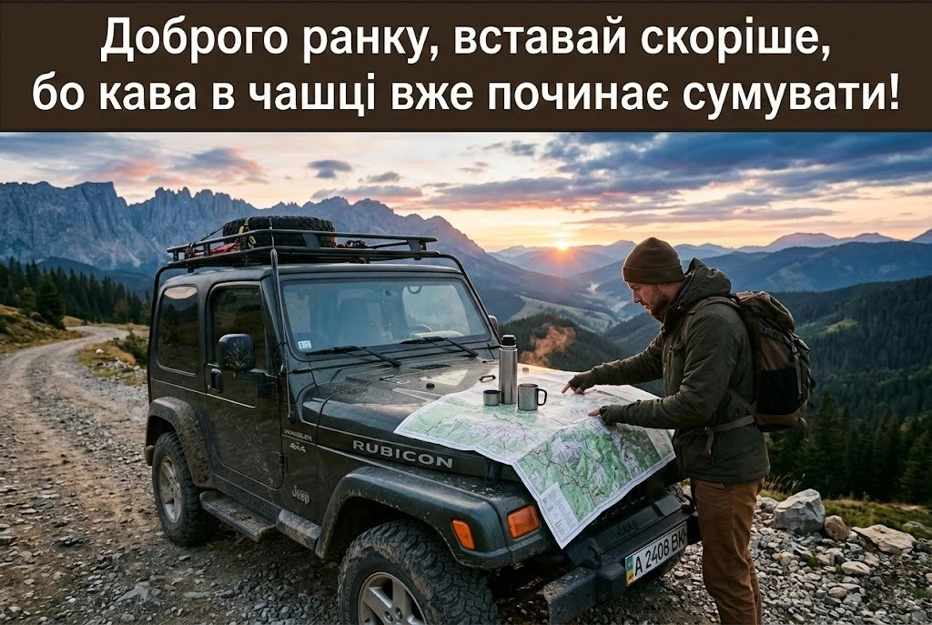 Доброго ранку : сучасний гумор та позитивні листівки для людей, які цінують щирість