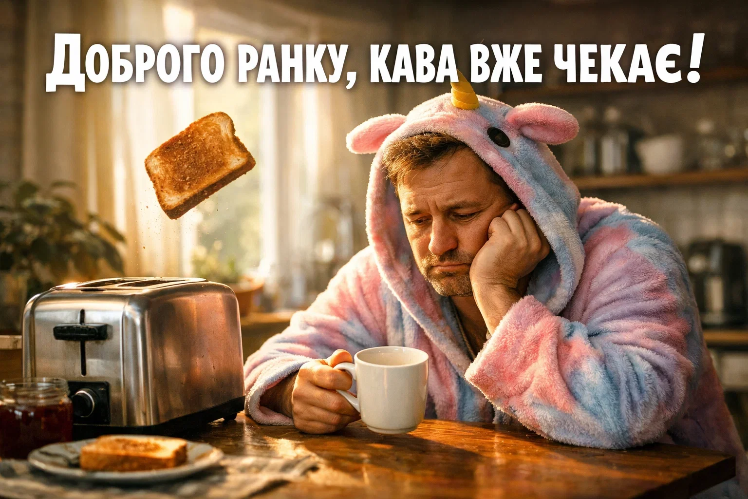 Доброго ранку : сучасний гумор та позитивні листівки для людей, які цінують щирість