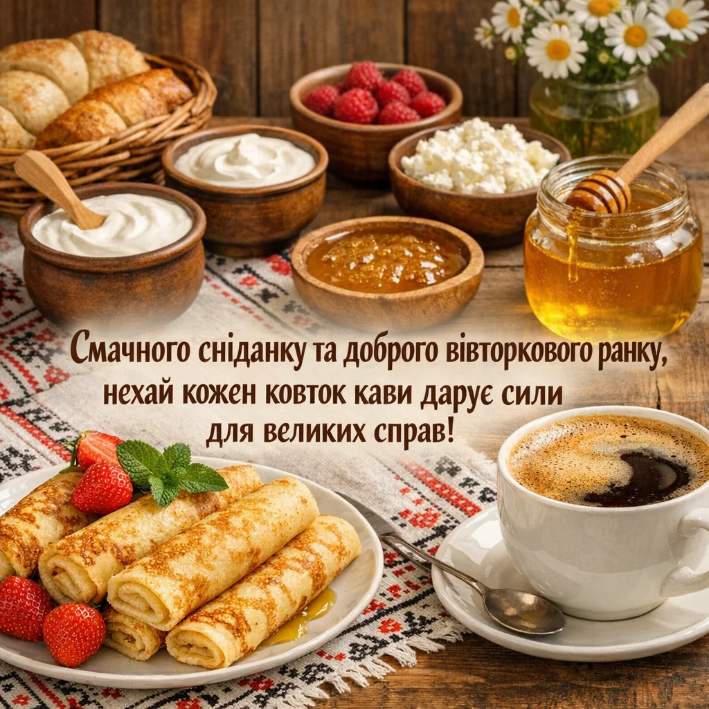 Доброго ранку, вівторок: картинки для бадьорості та натхнення в Україні