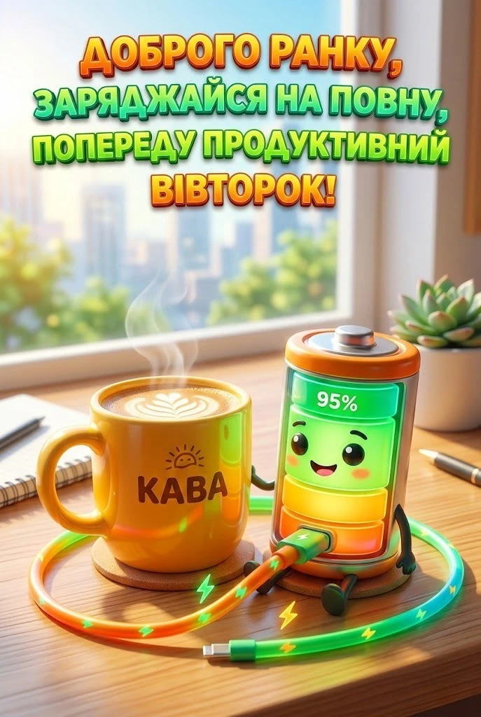 Доброго ранку, вівторок: картинки для бадьорості та натхнення в Україні