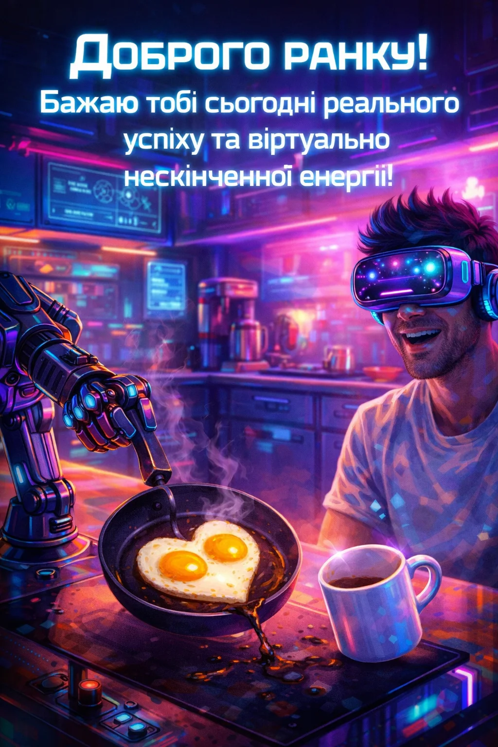 Доброго ранку, коханий чоловік: сучасний гумор у прикольних листівках для гарного настрою