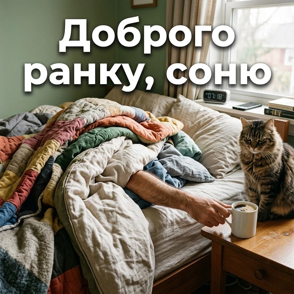 Доброго ранку, коханий чоловік: сучасний гумор у прикольних листівках для гарного настрою