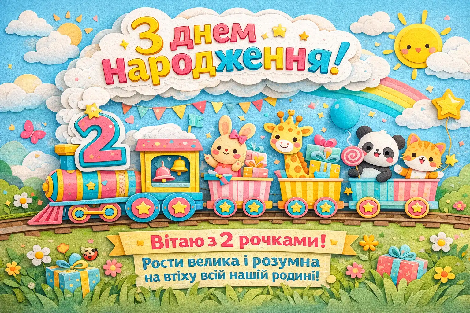 З днем народження, внученько! Побажання на 2 роки від бабусі в прозі та віршах