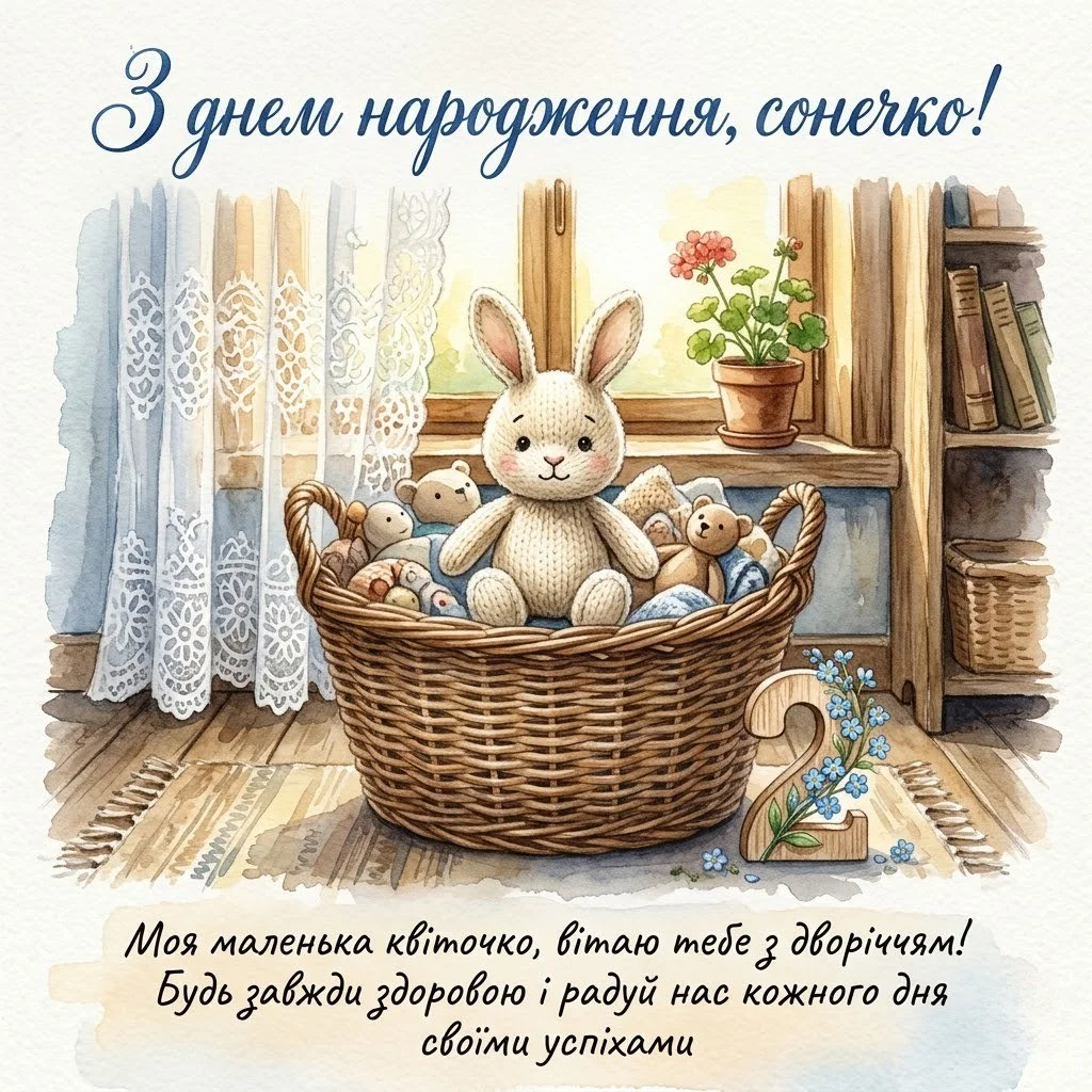 З днем народження, внученько! Побажання на 2 роки від бабусі в прозі та віршах