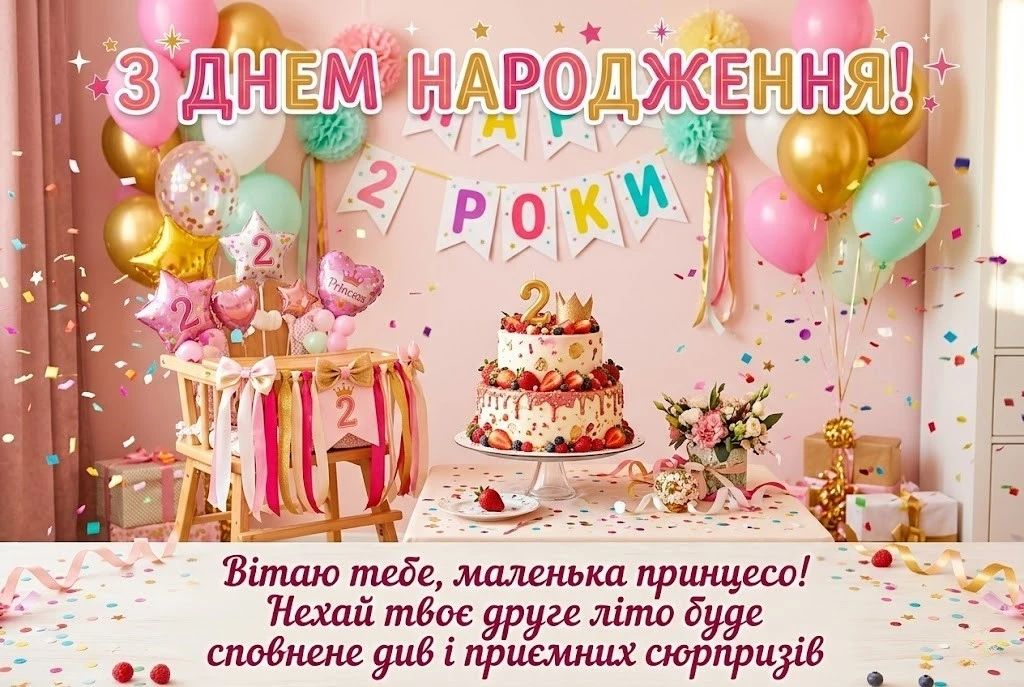 З днем народження, внученько! Побажання на 2 роки від бабусі в прозі та віршах