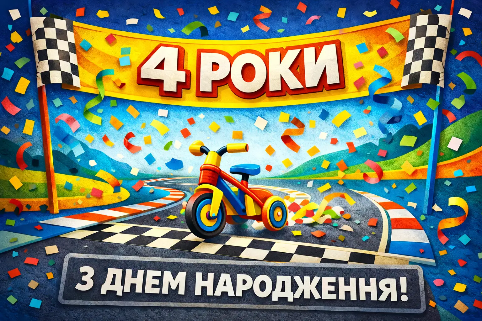 Привітання з днем народження хлопчику на 4 роки: вірші, проза та картинки