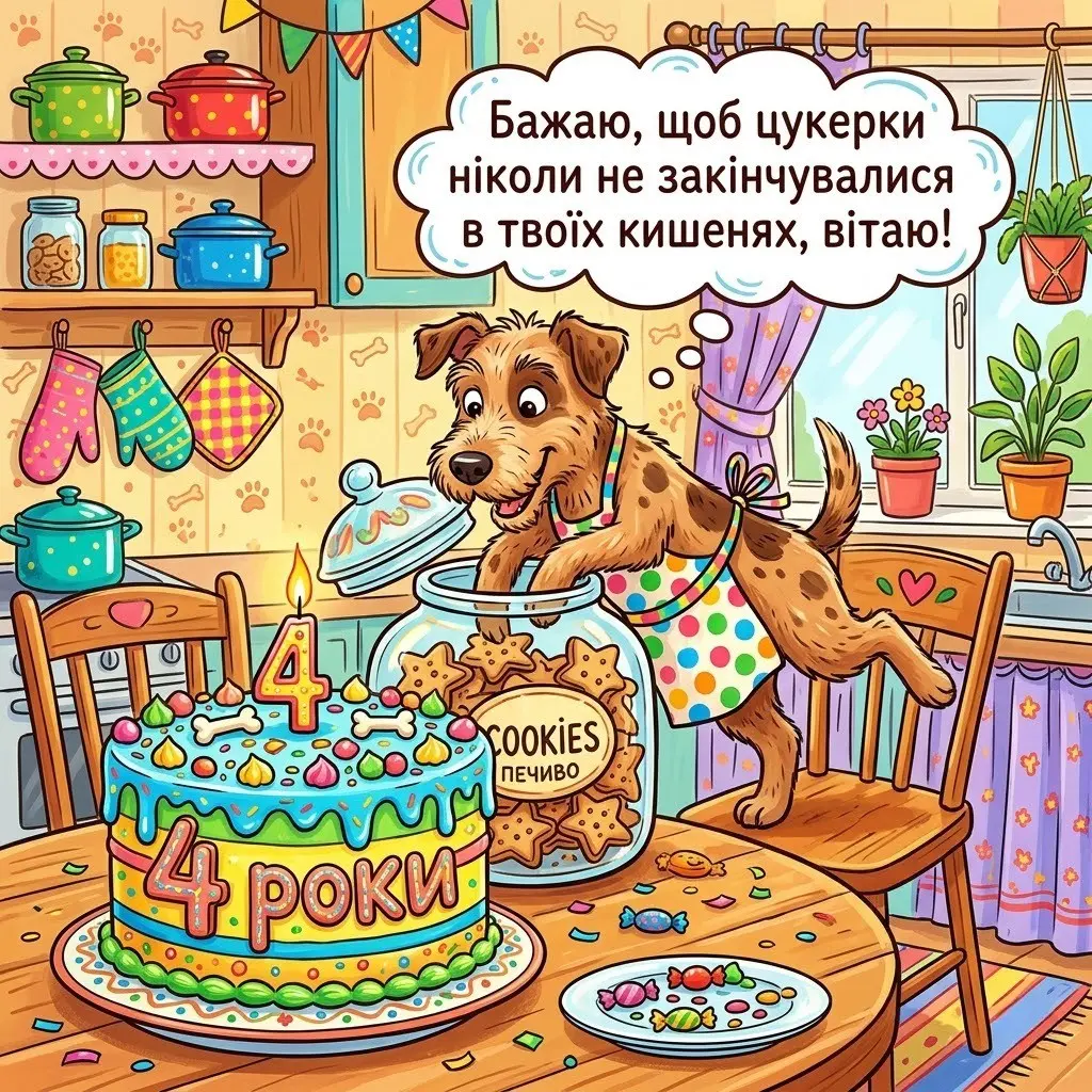 Привітання з днем народження хлопчику на 4 роки: вірші, проза та картинки
