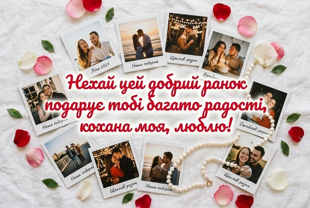 Доброго ранку, кохана моя: картинки та ніжні листівки для найкращого початку дня