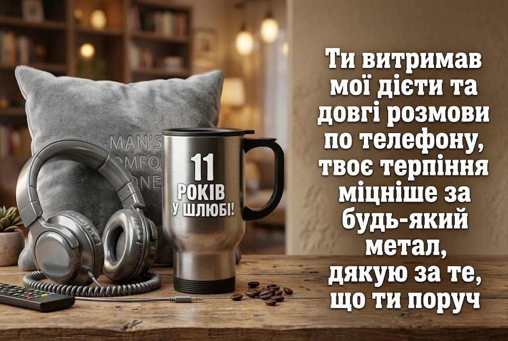 Привітання чоловіку на 11 років весілля: найтепліші слова та вірші