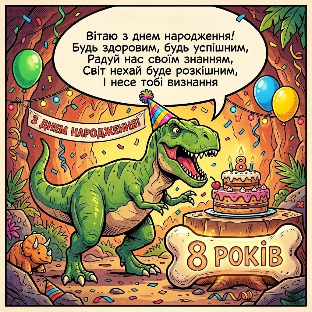 Привітання з днем народження хлопчика 8 років: найкращі побажання у прозі та віршах