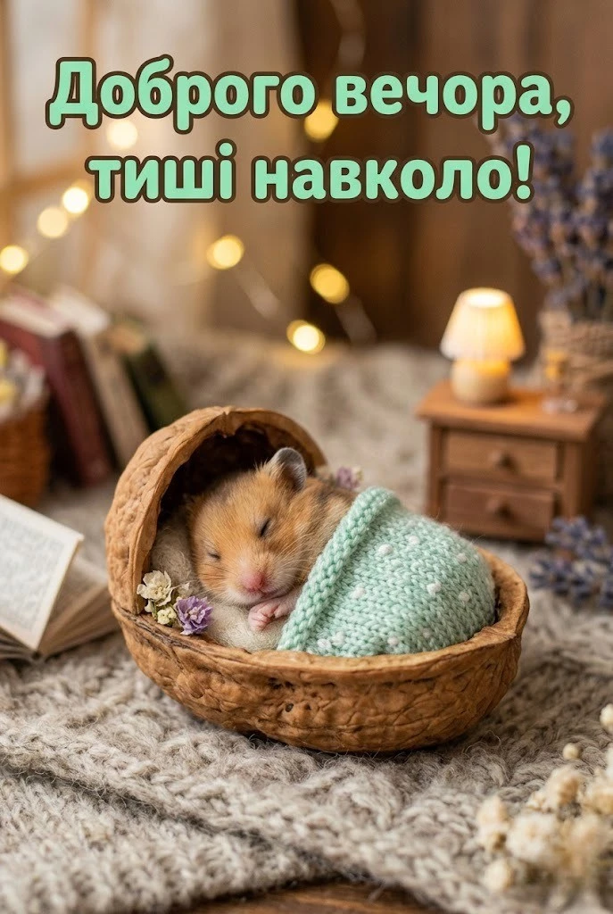 Доброго вечора та спокійної ночі: сучасні картинки та душевні листівки для затишного відпочинку