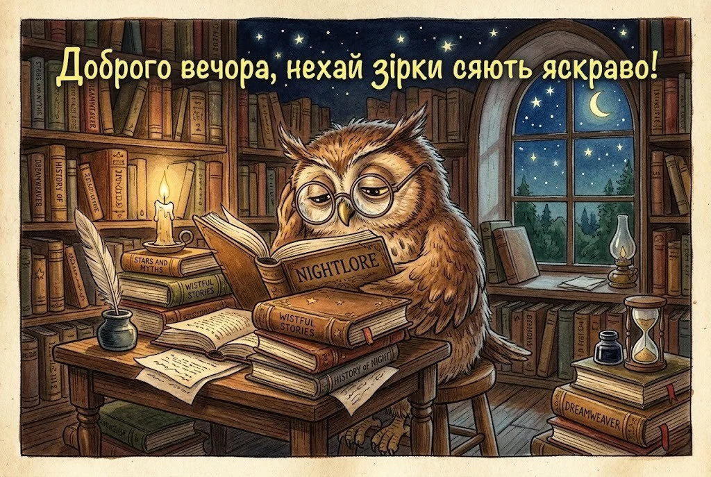 Доброго вечора та спокійної ночі: сучасні картинки та душевні листівки для затишного відпочинку