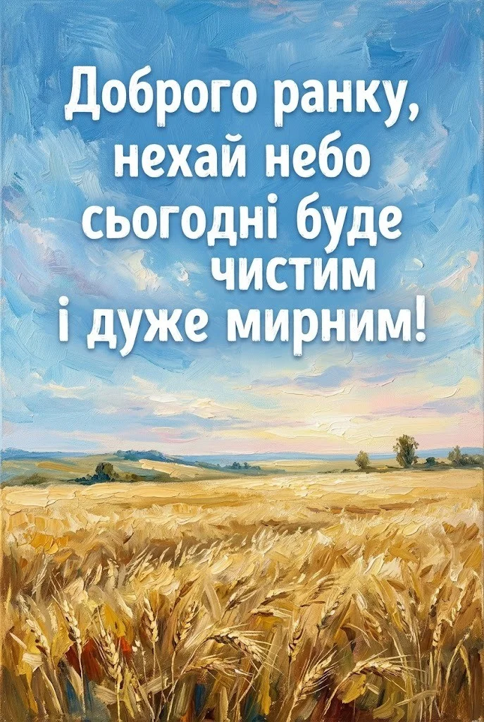 Доброго ранку, мирного неба: найтепліші побажання та красиві листівки для душевного початку дня