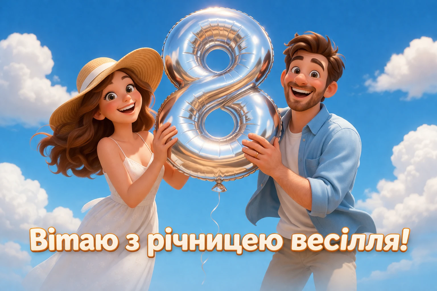 8 років весілля: найтепліші привітання та щирі побажання