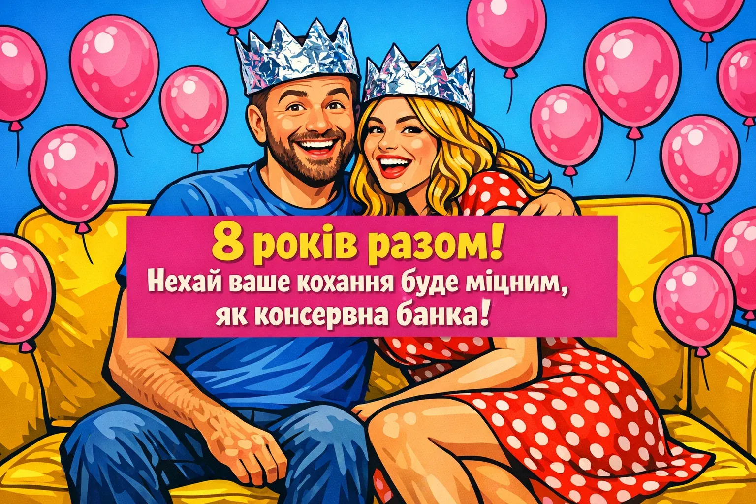 8 років весілля: найтепліші привітання та щирі побажання