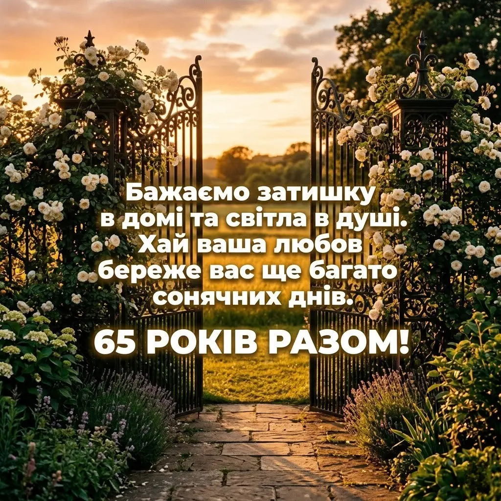 65 років разом: зворушливі привітання з залізним весіллям у віршах та прозі