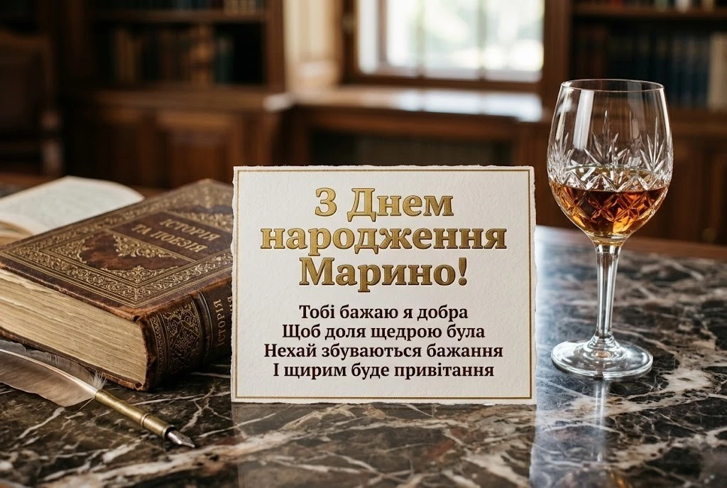 Щирі та зворушливі побажання для Марини у день народження