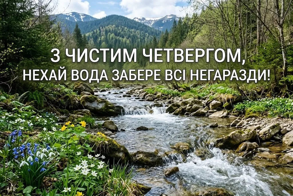 Доброго ранку, з Чистим четвергом: душевні вітання та гарні картинки для очищення душі й оселі