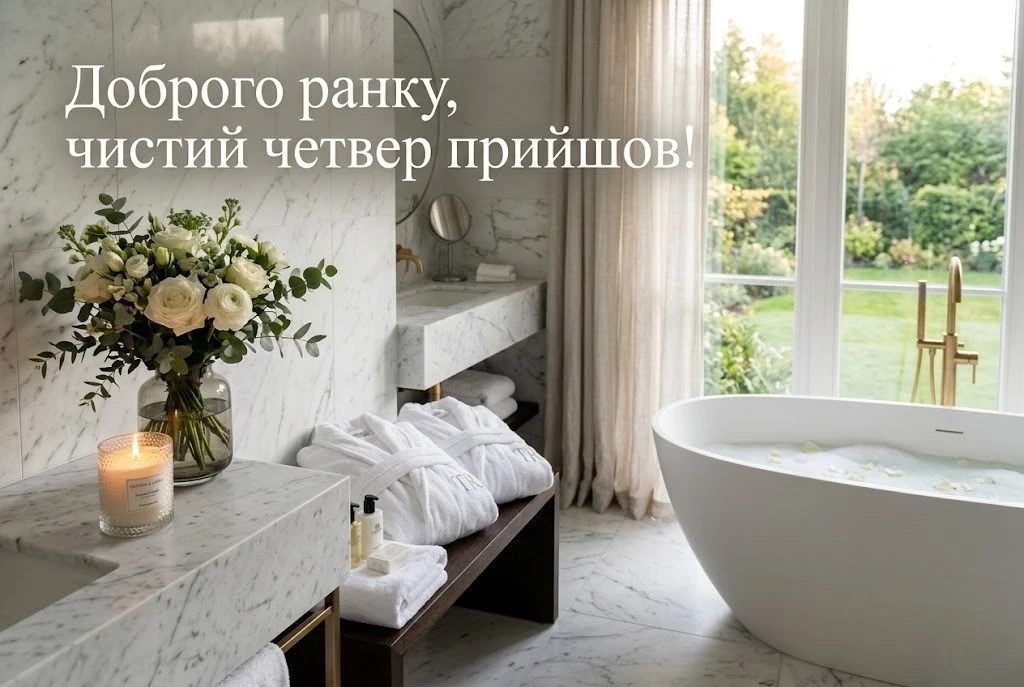Доброго ранку, з Чистим четвергом: душевні вітання та гарні картинки для очищення душі й оселі