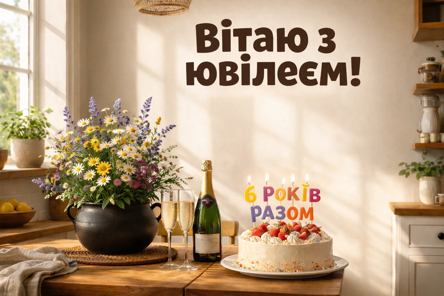Привітання з 6 річницею весілля: найкращі побажання у віршах та прозі