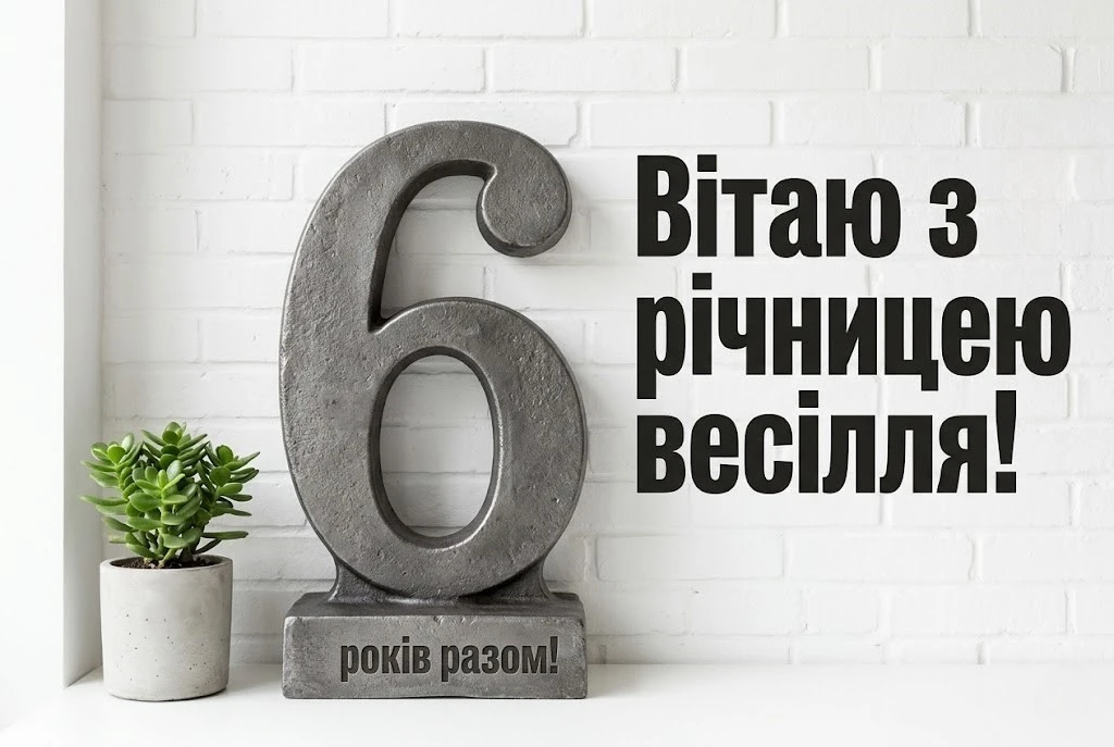 Привітання з 6 річницею весілля: найкращі побажання у віршах та прозі