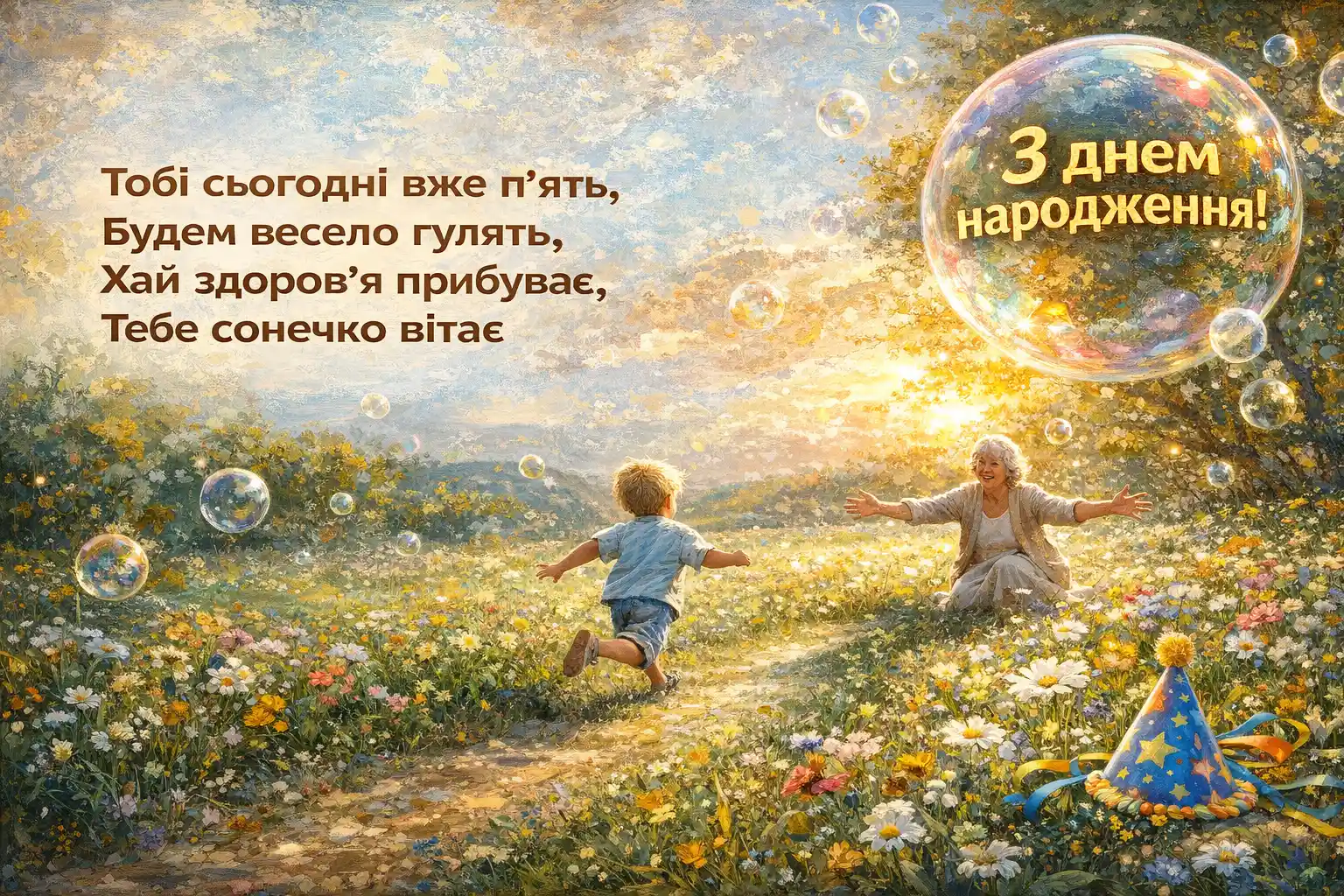 Найкращі побажання для онука на 5 років від бабусі: від серця до серця