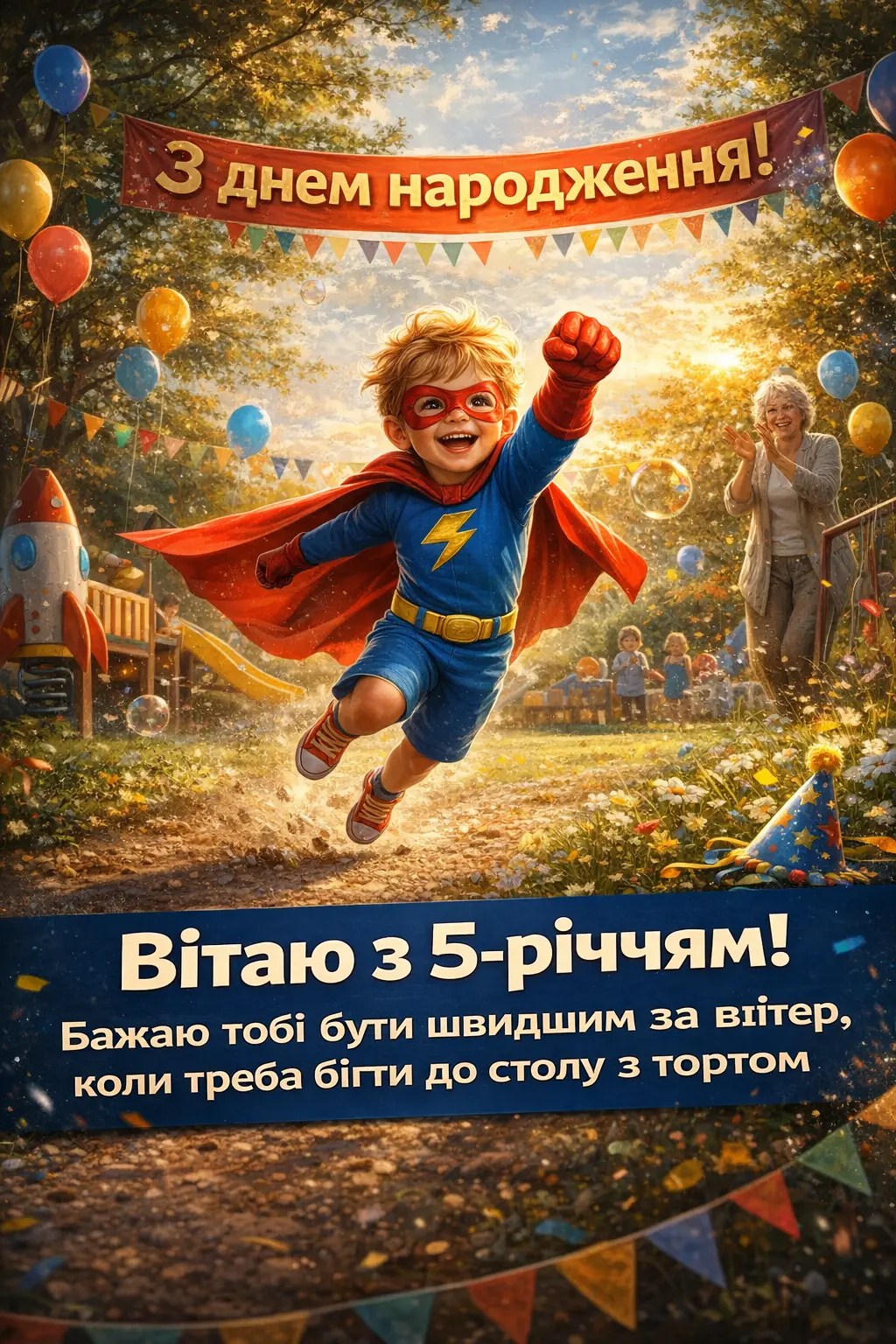 Найкращі побажання для онука на 5 років від бабусі: від серця до серця