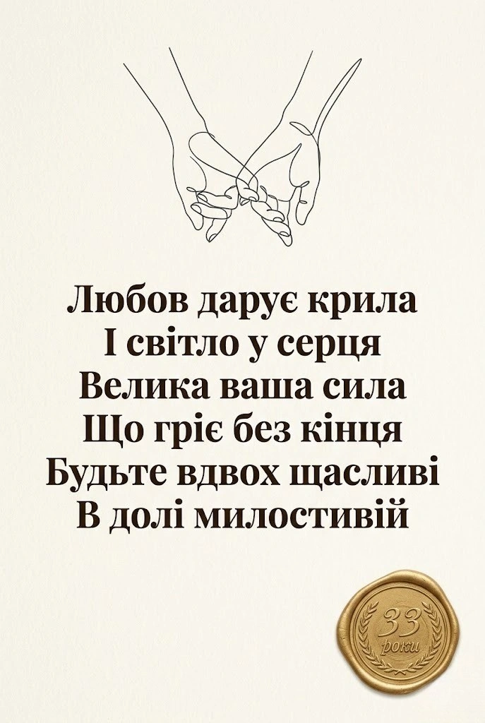 33 роки разом: Найкращі привітання з Клубничною річницею весілля