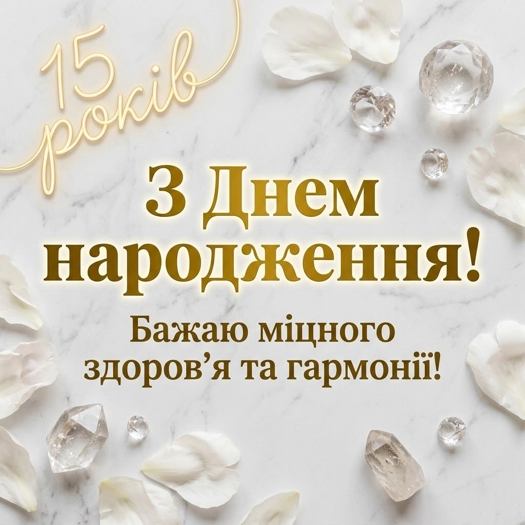 З днем народження, красуне! Красиві вітання дівчинці на 15-річчя