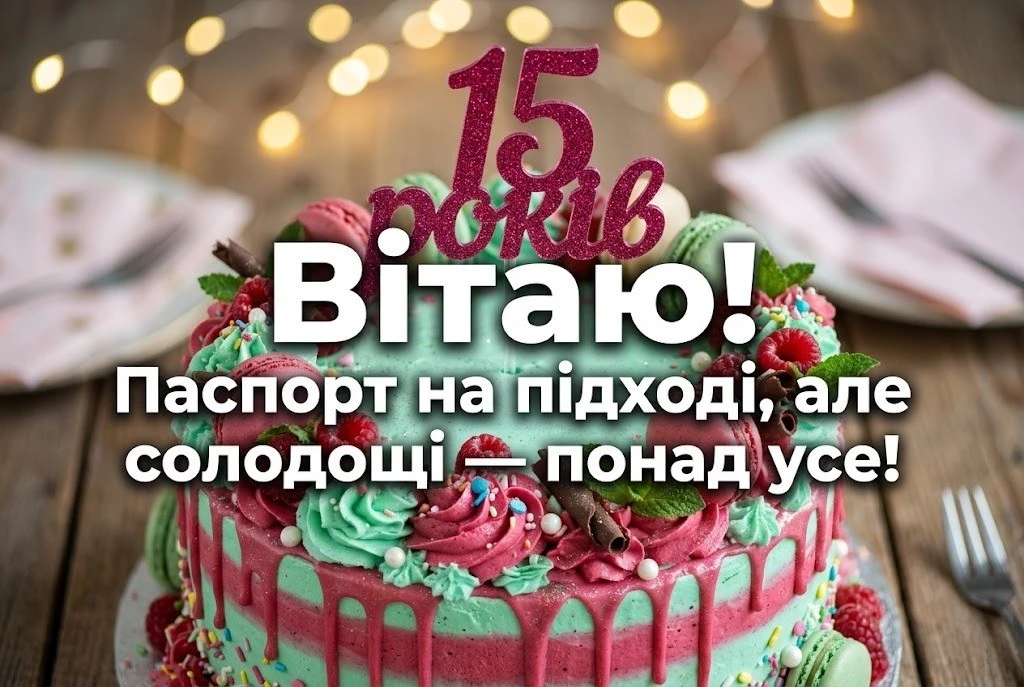 З днем народження, красуне! Красиві вітання дівчинці на 15-річчя